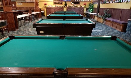 Billiards Package for One, Two, or Four with All-Day Passes and Bottled Drinks at VIP Billiards (Up to 54% Off)