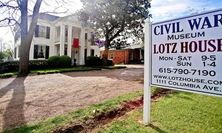 Visit for Two Adults or Family of Four to Lotz House Museum (Up to 62% Off)