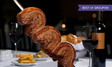 Rodizio Dinners for Two or Four Adults at Novilhos Brazilian Steakhouse (Up to 41% Off)