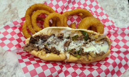 $7.50 for $10 Toward Food and Drink at Steak Out Subs, Takeout or Dine-In if Available