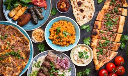 Food and Drink for Dine-In When Available or Takeout at Fire Kabob (Up to 47% Off). Two Options Available.