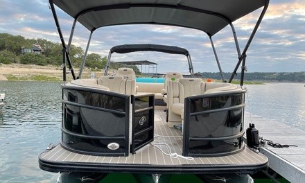 Three-, Four-, Six-, or Eight-Hour Luxury Pontoon Rental for Up to 12 People from Lake Life ATX (Up to 10% Off)