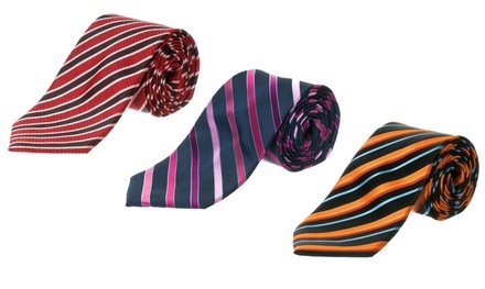 Republic Men's Patterned Woven Microfiber Tie. Multiple Styles Available.