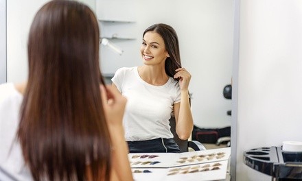 Keratin Treatment, Shampoo, and Haircut, or Organic Color, Style, and Haircut at Audi's Looks (Up to 50% Off)