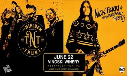 The Nielsen Trust (of Cheap Trick) & Nick Perri and the Underground Thieves on June 22 at 6:30 p.m.