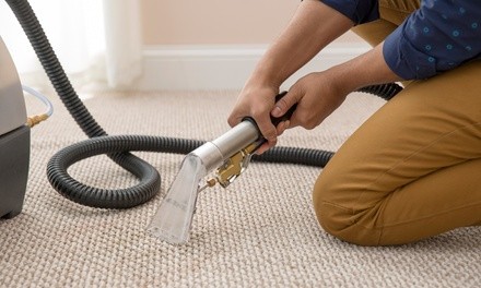 Carpet or Upholstery Cleaning from HVAC & Carpet Cleaning by Rob (Up to 55% Off). Four Options Available.