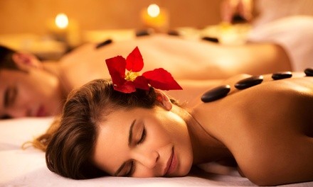 60-Minute Couples Body Massage for Two or Foot Reflexology with Hot Stones at Acupressure Spa (Up to 63% Off)