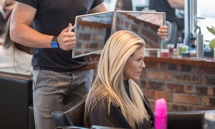 Natural or Maximum Keratin Smoothing Treatment at Moxie Salon and Beauty Bar (Up to 50% Off)