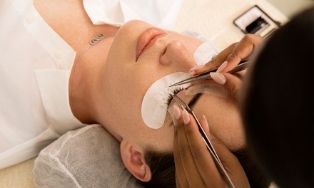 Full Set of Eyelash Extensions at Goddess Lash Extensions (Up to 31% Off). Four Options Available.