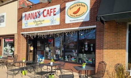 Food and Drink at Ivana's Cafe for Takeout and Dine-In if Available (Up to 33% Off). Two Options Available.