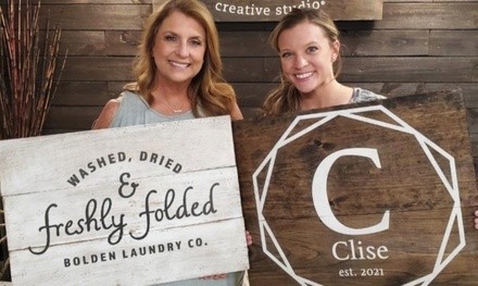 $55 for DIY Wood-Sign Workshop at Board & Brush - Henderson ($68 Value)