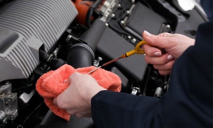 Conventional, Semi-Synthetic, or Synthetic Oil Change with Filter at Myles Auto Services (Up to 62% Off)