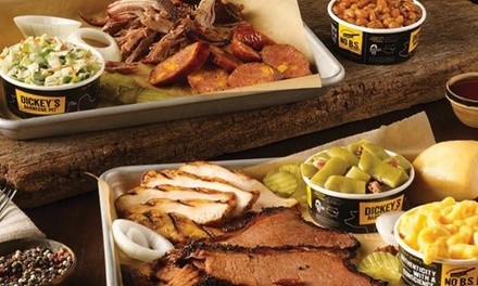 $12 for $20 Toward Food and Drink or Family Pack at Dickey's Barbecue Pit, Takeout and Dine-In