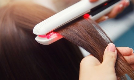 Express or Full Keratin Treatment or Brazilian Blowout with Optional Haircut at The Lashe Spot (Up to 60% Off)