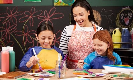 Pot Painting Class with Plant Styling for Up to Five or Seven Children from Floating Greenhouse (Up to 50% Off)