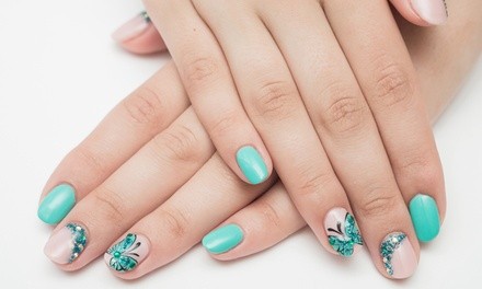 Full Set, Acrylic on Natural Nails, Gel or Luxury Mani, or Basic Pedi at Worldwide Nails by Vett (Up to 32% Off)