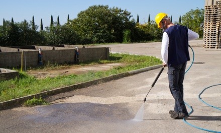 $104 for Driveway Pressure Washing from Foundation Paintings ($130 Value)