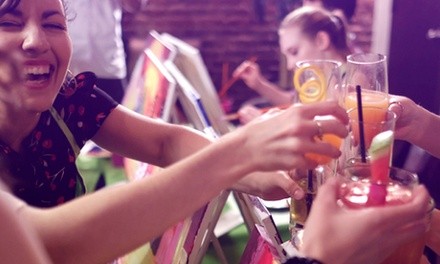 $26 for Live In-Person Painting Event for One Including All Supplies at Stir Up The Paint ($35 Value)