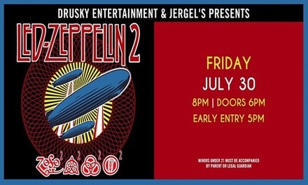 Led Zeppelin, Stone Temple Pilots, ZZ Top, & Black Sabbath Tributes on July 30 – September 7