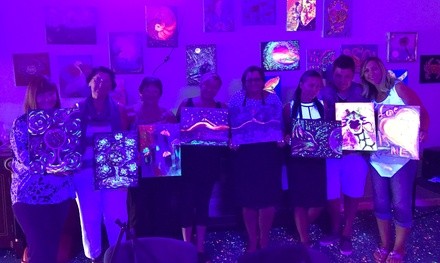 Mobile Black Light Paint with a Glow Party for Up to 10 or 20 from ArtVilla Studio (Up to 54% Off)