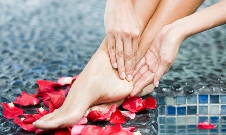 Acrylic Fill In or Full Set Acrylic with Optional Spa Pedicure at Nails by Deborah (Up to 43% Off)