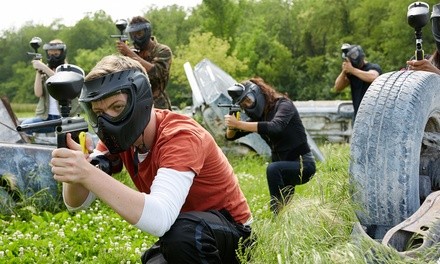 $5 for Paintball Open-Play Package with Equipment and Gun Rental at Jungle Games Paintball ($30 Value)