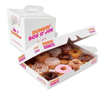 Food and Drink at Dunkin Donuts, Takeout and Dine-In if Available (Up to 40% Off). Three Options Available.