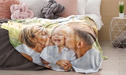 Personalized Fleece or Premium Photo Blankets from CanvasOnSale (Up to 73% Off). Four Options Available.
