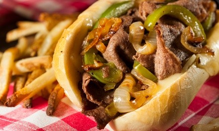 Food and Drink at at Motown Philly Cheesesteaks & Fries (Up to 25% Off). Two Options Available.