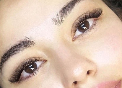 Full Set of Silk Glamour Eyelash Extensions with Optional Two-Week Fill at Glamour Lash (Up to 45% Off)