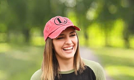 Monogrammed Distressed Caps from Qualtry (Up to 69% Off). Five Options Available. 