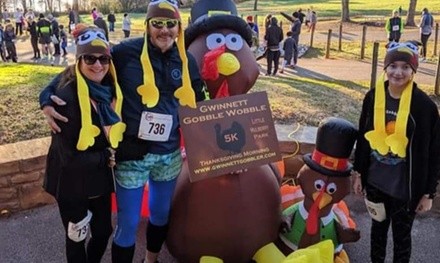 $19.99 for Registration for One w/ T-Shirt to 7th Annual Gwinnett Gobble Wobble 5K on Nov. 25 ($30 Value)