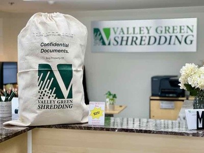 Pre-Pay Shred Bag or Drop-Off Shredding Service at Valley Green Shredding (Up to 65% Off). 3 Options Available.