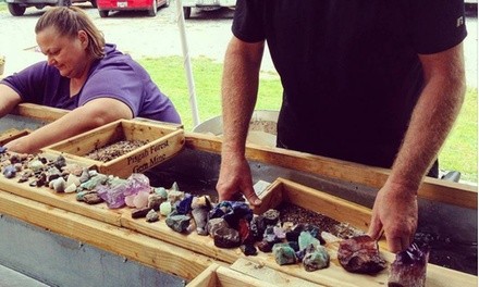 Two, Three, or Four Rock Hound Gem Mining Buckets at Pisgah Forest Gem Mine (Up to 23% Off)