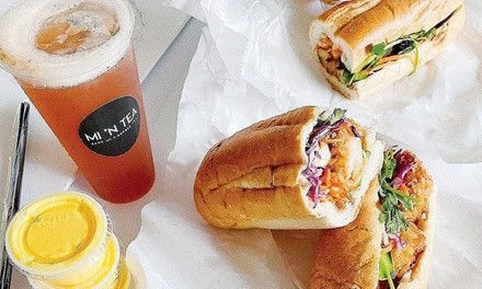 Vietnamese Sandwiches and Bubble Tea at Mi ’N Tea (Up to 25% Off). Three Options Available.