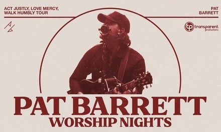Pat Barrett Worship Nights on October 1 at 7 p.m.