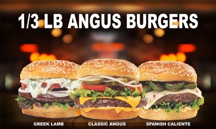 Food and Drink for Takeout or Dine-In If Available at BurgerIM South Corona (Up to 29% Off). 