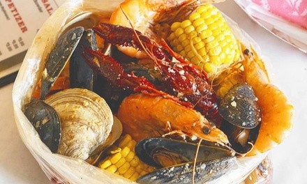 Cajun Seafood Meal for One, Two, Three, or Four for Takeout or Dine-In at Happy Crab (Up to 21% Off)