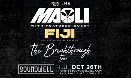 Reggae Concerts in Salt Lake City: Fiji & Maoli, Gondwana, Kyle Smith & More Through December 9