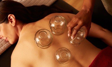 $105 for 60-Min Acutonics, Cupping, Hot Stones, and Moxibustion at Something Sacred Wellness ($150 Value)