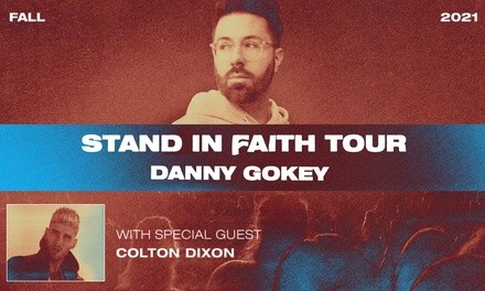 Danny Gokey: Stand in Faith Tour on October 8 at 7 p.m.