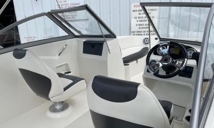 Four- or Eight-Hour 19-Foot Stingray Deck-Boat Rental from Boat Fun in the Sun (Up to 47% Off)