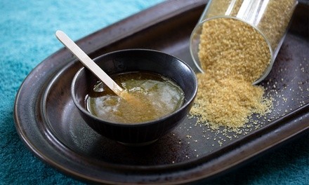 One Brazilian Sugaring Session with Optional with Eyebrow Sugaring at Body Sugar Boutique (Up to 60% Off)