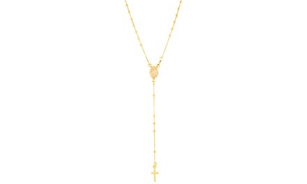 Arturo Zeta 18K Gold Plated Sterling Silver Rosary Necklace