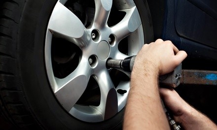 Four-Wheel Alignment with 20-Point Inspection and Optional Tire Rotation at A & S Auto Clinic (Up to 46% Off)