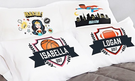 Personalized Superhero or Sports Pillowcases from Qualtry (Up to 75% Off) . Four Options Available.