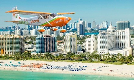Aerial Tour for Two or Three from Miami Plane Tours(Up to 54% Off)