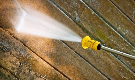 Pressure Washing from Thompson Window Cleaning Service (Up to 10% Off). Four Options Available.