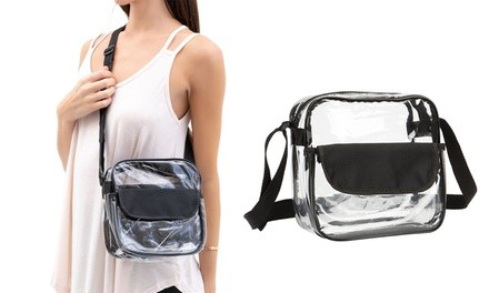 Clear Messenger Bag Cross Body Stadium Approved Transparent Bag