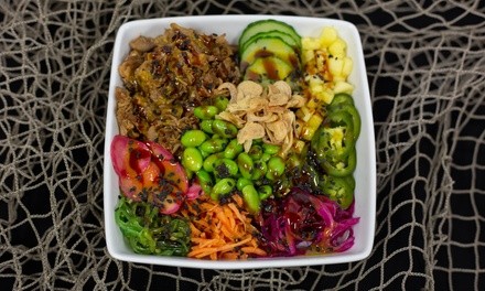 Poke Bowls and Hawaiian Cuisine at Anchor & Eat (Up to 30% Off). Two Options Available.
